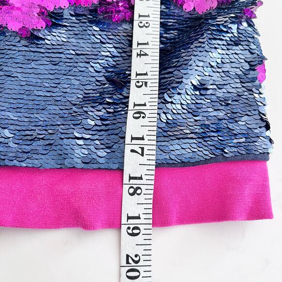 Desigual kids EPICURO sweatshirt reversible sequins sparkly velour size 9-10 - Picture 8 of 10